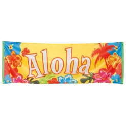 SALE Banner Hibiscus Aloha 74 x 220 cm