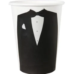 SALE Becher Mr. weiß mit Smoking, 10 Stück