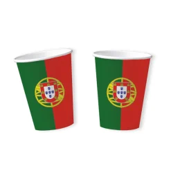 SALE Becher, recycelbar aus Pappe, Portugal 10 Stk. 0,2 ltr.