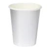 SALE Becher, recycelbar aus Pappe, Metallic Silber glänzend, 250 ml, 8 St.