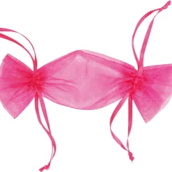 SALE Beutel aus Organza Bonbon, fuchsia, 6 Stück