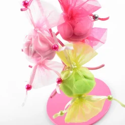 SALE Beutel aus Organza Bonbon, grün, 6 Stück