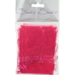 SALE Beutel aus Organza, 7,5x10 cm, bordeaux, 10 Stück