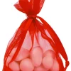 SALE Beutel aus Organza, 12x17 cm, rot, 6 Stück