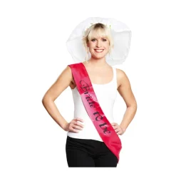 SALE Brautschärpe BRIDE TO BE, pink