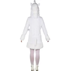 SALE Damen-Kleid Einhorn mit Kapuze, Gr. 34-36