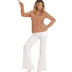 SALE Damen-Kostüm Bluse Rhombus, Gr. S-M