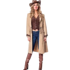 SALE Damen-Kostüm Cowgirl Mantel de Luxe, Gr. 34