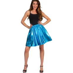 SALE Damen-Kostüm Disco-Rock, blau, Einheitsgröße