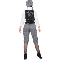 SALE Damen-Kostüm 20er Jahre Lizzie, 3-teilig mit Mütze, Weste & Hose, Gr. 38