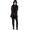 SALE Damen-Kostüm Jacke Gothic Dame, schwarz, Gr. XS