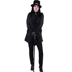 SALE Damen-Kostüm Jacke Gothic Dame, schwarz, Gr. XS