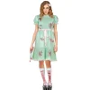 SALE Damen-Kostüm Killerpuppe, mit Kleid, Gürtel und Strümpfen, Gr. S