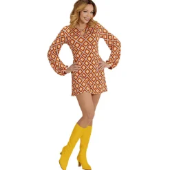 SALE Damen-Kostüm Kleid Groovy, Rhombus, Gr. S
