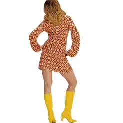 SALE Damen-Kostüm Kleid Groovy, Rhombus, Gr. S
