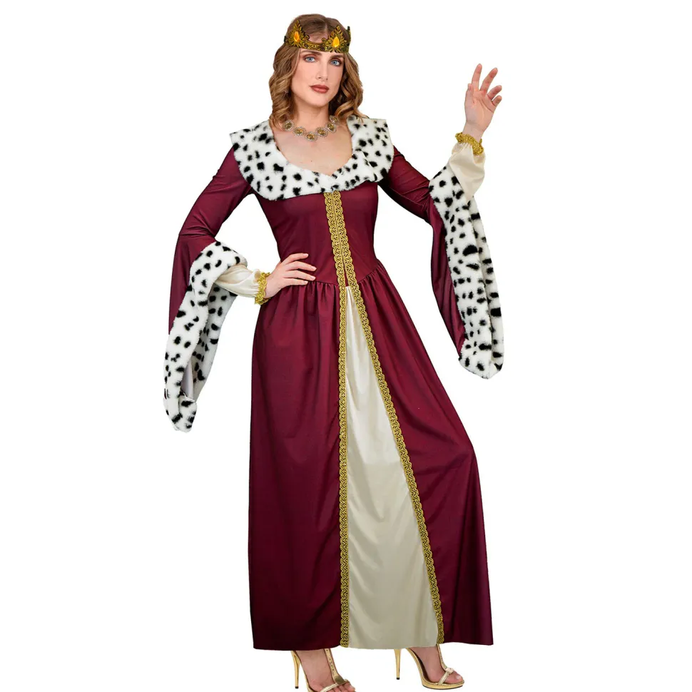 SALE Damen-Kostüm Königinnen-Kleid, inklusive Krone, Gr. L