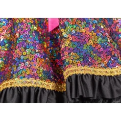 SALE Damen-Kostüm Luxus Pailletten-Jacke, mehrfarbig, Gr. 36