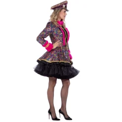 SALE Damen-Kostüm Luxus Pailletten-Jacke, mehrfarbig, Gr. 36