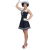 SALE Damen-Kostüm Matrosin Sally, blaues Kleid mit Matrosenkragen, Gr. 40-42