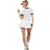 SALE Damen-Kostüm Retro Tennis-Kleid, Größe: 40
