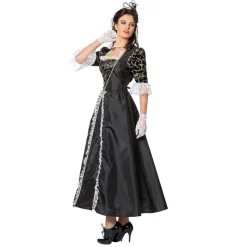 SALE Damen-Kostüm Rokoko-Dame, schwarz, Gr. 38