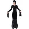 SALE Damen-Kostüm Schwarzes Halloweenkleid, Gr. S