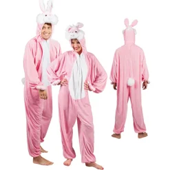 SALE Damen- und Herren-Kostüm Overall Kaninchen, Gr. S bis 165cm Körpergröße - Plüschkostüm, Tierkostüm