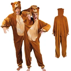 SALE Damen- und Herren-Kostüm Overall Bär, Gr. S bis 165cm Körpergröße - Plüschkostüm, Tierkostüm