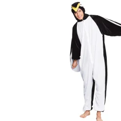 SALE Damen- und Herren-Kostüm Overall Pinguin, Gr. M-L bis 180cm Körpergröße - Plüschkostüm, Tierkostüm