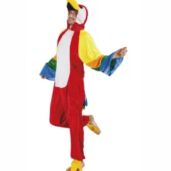 SALE Damen- und Herren-Kostüm Overall Papagei, Gr. S bis 165cm Körpergröße - Plüschkostüm, Tierkostüm