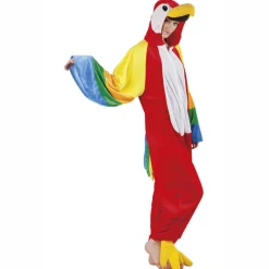 SALE Damen- und Herren-Kostüm Overall Papagei, Gr. S bis 165cm Körpergröße - Plüschkostüm, Tierkostüm