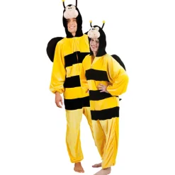 SALE Damen- und Herren-Kostüm Overall Biene, Gr. S bis 165cm Körpergröße - Plüschkostüm, Tierkostüm