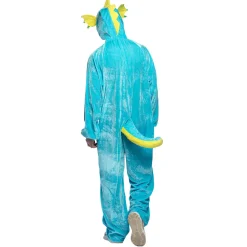 SALE Damen- und Herren-Kostüm Overall Seepferdchen, Gr. S bis 165cm Körpergröße - Plüschkostüm, Tierkostüm