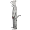 SALE Damen- und Herren-Kostüm Overall Hai, Gr. S bis 165cm Körpergröße - Plüschkostüm, Tierkostüm