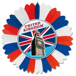SALE Deko-Fächer Großbritannien, ø 60 cm, schwer entflammbar