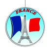 SALE Deko-Hänger Eiffelturm Frankreich, 28 cm