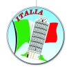 SALE Deko-Hänger schiefer Turm Italien, 28 cm