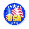 SALE Deko-Hänger USA Fahne und Sterne, 28 cm