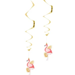 SALE Dekoration Swirls Flamingo, 2 Stück, 85 cm