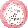 SALE Folienballon Always Forever Watercolor