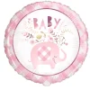 SALE Folienballon Babyparty rosa Elefant, 45 cm
