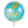 SALE Folienballon Hello Baby, blau, ca. 45cm