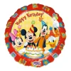 SALE Folienballon Mickey & Friends Happy-Birthday / Herzlichen Glückwunsch, ca. 45 cm