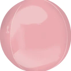 SALE Folienballon Orbz Uni, rosa, ca. 40 cm - Kugelballon rund