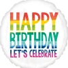 SALE Folienballon Rainbow Wishes