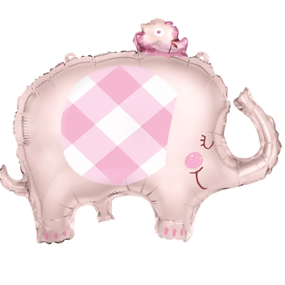 SALE Folienballon rosa Elefant, 74 cm