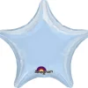 SALE Folienballon Stern Metallic Pastellblau, ca. 45cm