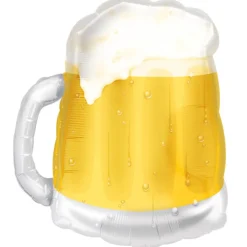 SALE Folienballon SuperShape Bierkrug, ca. 50 cm x 58 cm