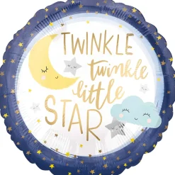 SALE Folienballon Twinkle Little Star, ca.43 cm