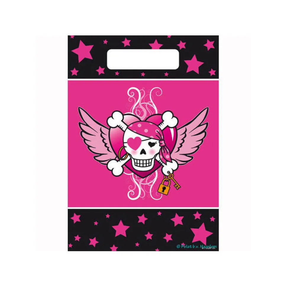 SALE Geschenktüte für Mitgebsel Pirate Girl, 8 St.